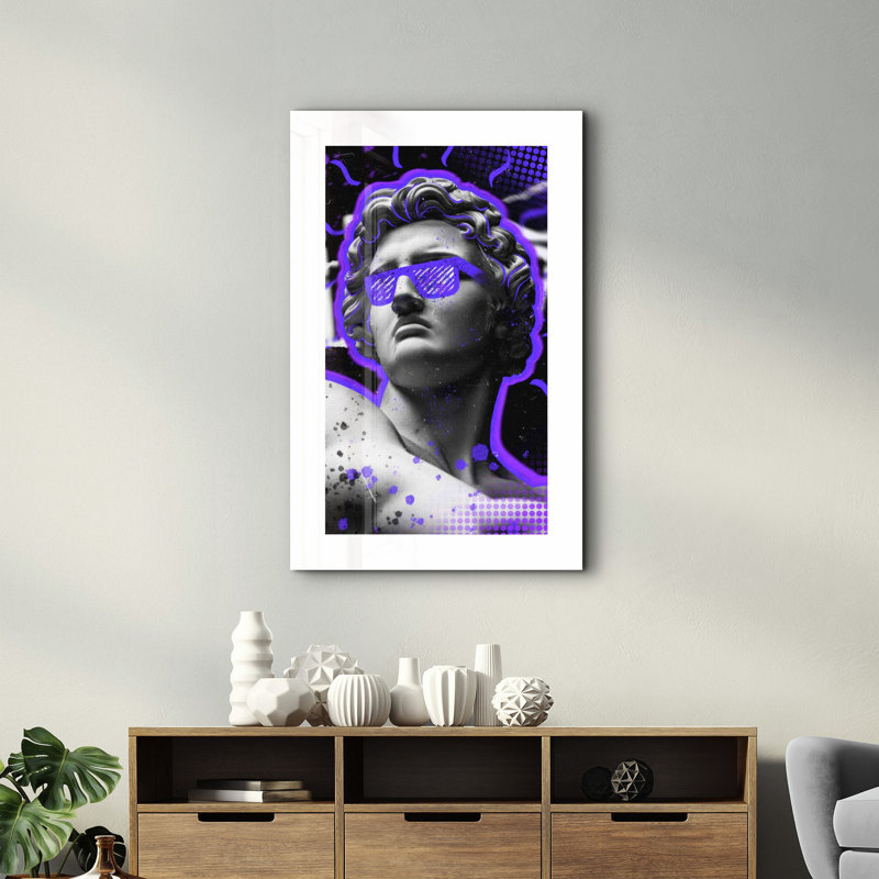 Peinture murale élégante en verre trempé 18,1 po x 28,3 po | 100% verre trempé, épaisseur: 0,16 pouce | Imprimé UV pour des couleurs éclatantes et une durabilité | Parfait pour la décoration intérieure et l'esthétique moderne