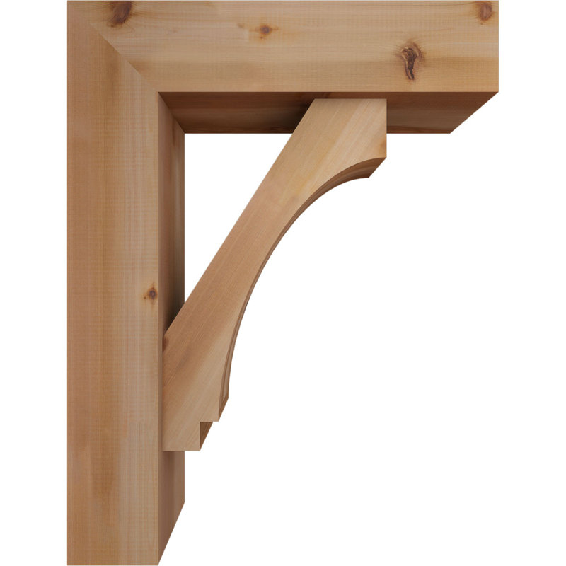 Support de bloc impérial avec entretoise décalée, 34 x 26, Cèdre rouge occidental de l 7 1/2 po (lisse)