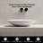 MonBlari 19" X 12" Oval Solid Surface Vessel Sink Matt White-120972174