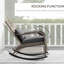 Chaise berçante de jardin avec haut dossier, coussin et coussin - Porch
