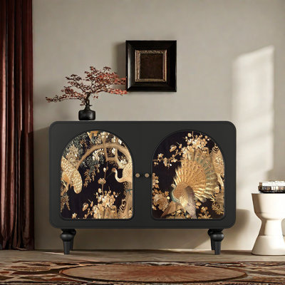 Italian Retro Style Accent Cabinet