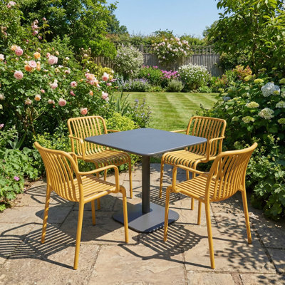 4 - Person Steel Dining Set