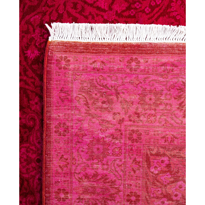 Overdyed One-of-a-Kind 4' 9" X 10' 2" Hand Knotted Area Rug