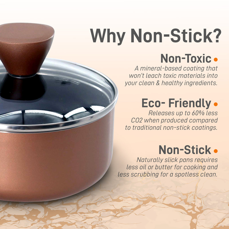 NutriChef 1 Quarts Non-Stick Aluminum Stock Pot