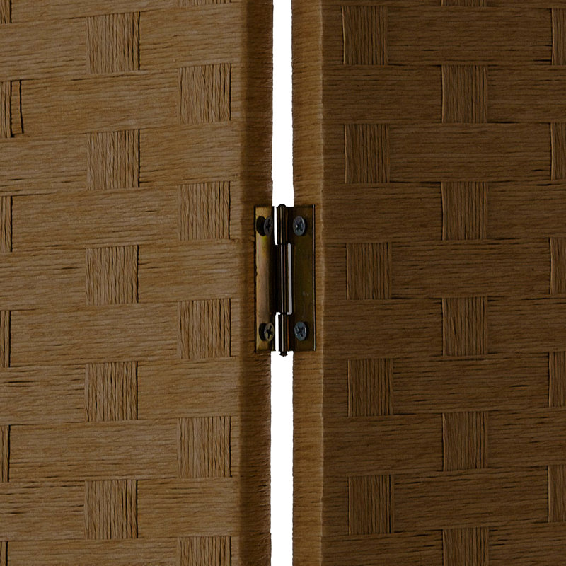 Cloison 3 panneaux pliables Espen l 54 "x H 72", Brun
