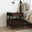 Daneli 40cm W Steel Bedside Table-2087432857