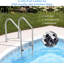 Swimming Pool Ladder, 2/3/4/5-Step, In-Ground Stainless Steel Step for Indoor/Outdoor Pool, Heavy Duty Non-Slip Ladder, Easy Assembly