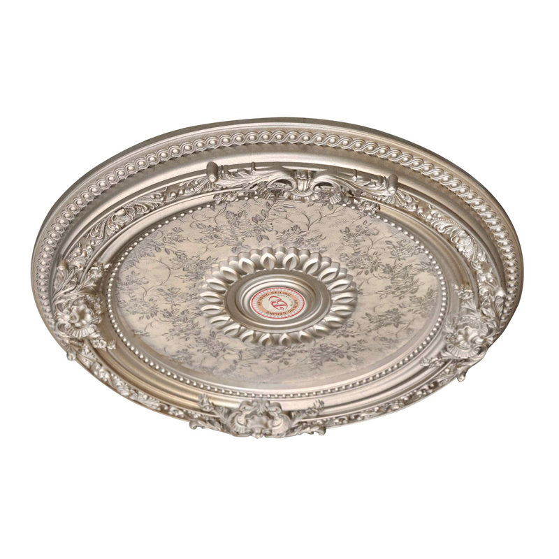 Petite médaillon de plafond rond champagne
