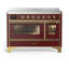 Majestic III Series 48 Inch Induction Range with 6 Induction Elements in Matte Graphite (Brass Trim)-1917753926-1917753929