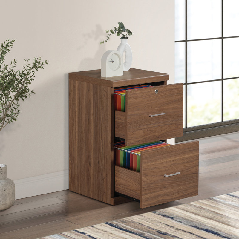 17'' Wide 2 -Drawer File Cabinet, Majestic Walnut