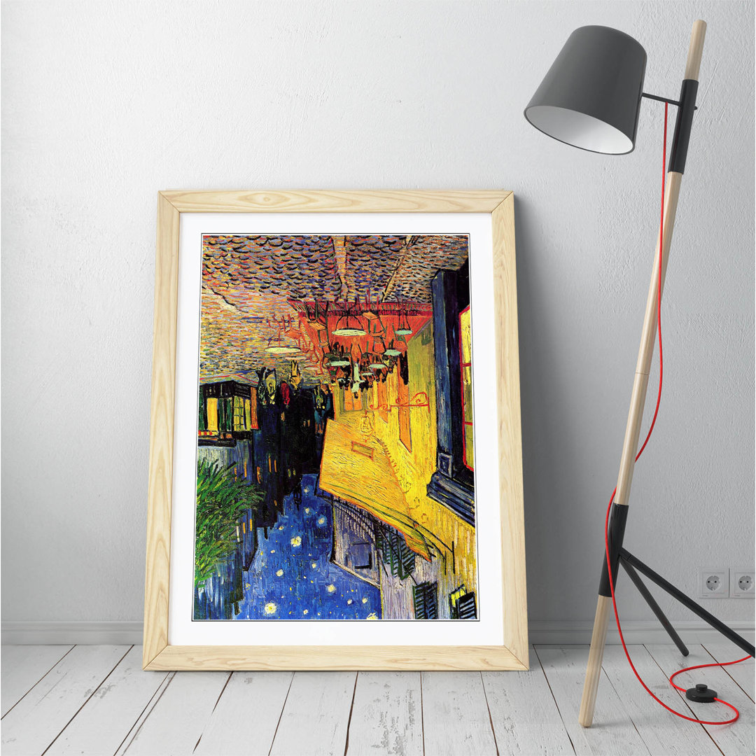 Van Gogh Cafe Terrace Night - Single Picture Frame Painting on Canvas