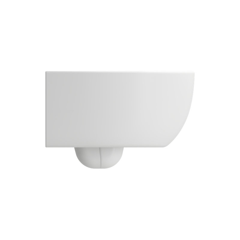 Milano Wall-hung Elongated Toilet Bowl, Matte White