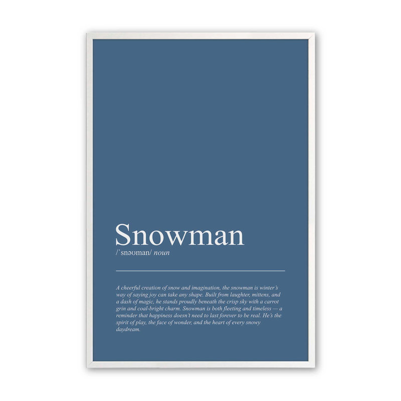 Frosty Wonder, reproduction d'art, 12 po x 16 po, Blanc opaque