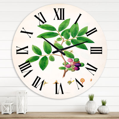 Horloge murale rétro London Plants