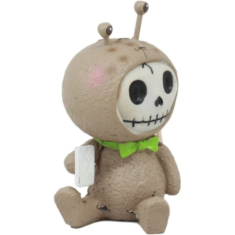 Figurine Dagmaoui l'escargot avec courrier et nœud papillon