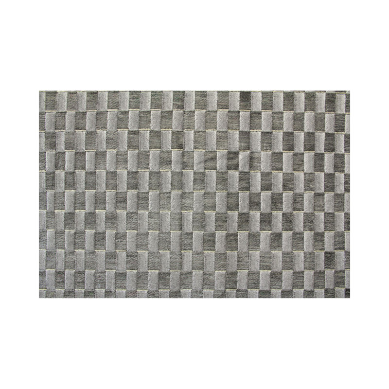 Bloom Damier Fabric, Simply Taupe