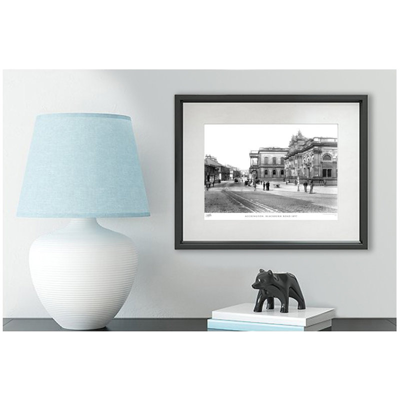 Accrington, Blackburn Road 1897 by Francis Frith - Single Picture Frame Print, 28cm H x 36cm W x 2.3cm D