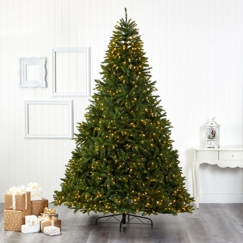 Lighted Artificial Spruce Christmas Tree, 7' H