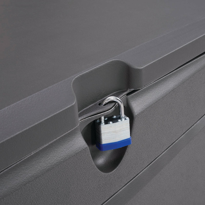 Gray Heavy Duty Lockable Plastic Deck Box, 60 in