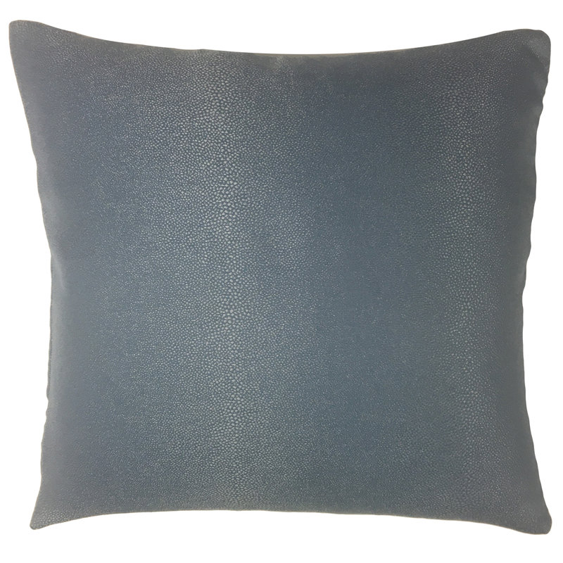  Coussin intérieur / extérieur Feather, 22 po x 22 po, Bleu