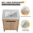Bellalynn 24'' Free Standing Single Bathroom Vanity with Ceramic Top, Floor Standing Bathroom Vanity with 2 Doors, 1 Adjustable Shelf-1661552956