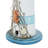 Cyr Wood Light House Decorative Blue Sculpture with Netting