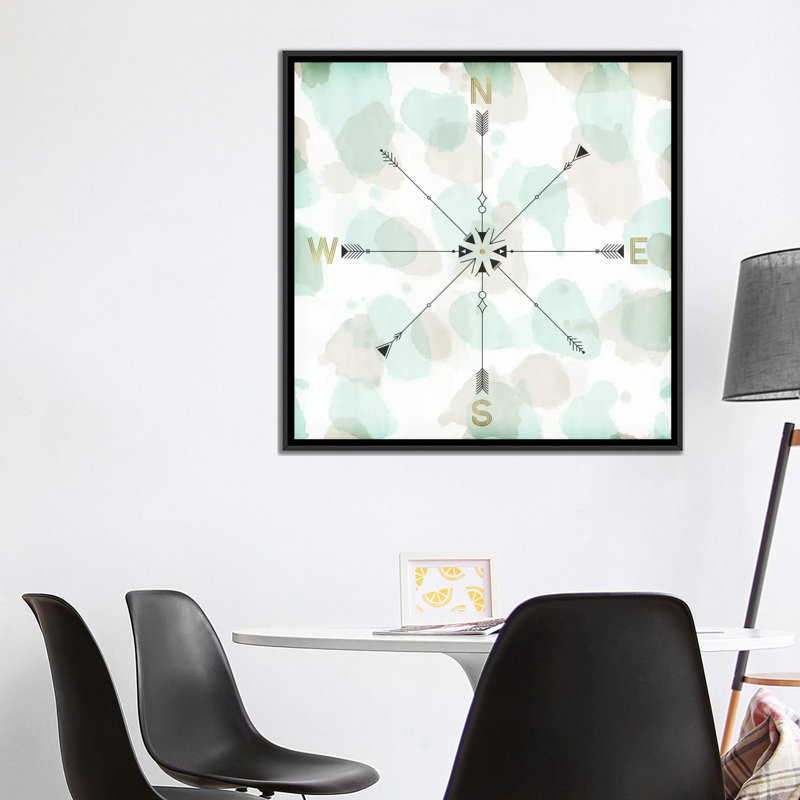 «Instructions II», impression sur toile, H 18 po x l 18 po x P 1,5 po, Toile encadrée noire, Pas de tapis