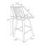 Tabouret de comptoir Bim
