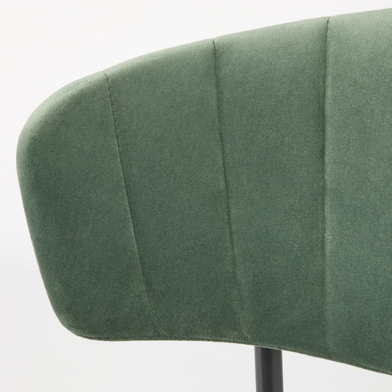 Chaise d'appoint Rodgers, Velours vert