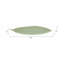 Plateau décoratif décoratif en résine pour table basse Decor - Plateau décoratif décontracté pour repose-pieds, bijoux, bibelots ou comptoir de cuisine - 19 po, vert