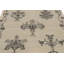 Rug & Kilim’S Block Print Rug, White And Taupe With Elegant Black Floral Motifs