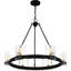 Lustre noir mat 6 lumières Alyworth