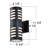 Black Outdoor Armed Sconce, 2-Light Cylinder Wall Lantern with Oval Cutouts