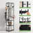 Independent Coat Rack, Hall Tree, With 3 Storage Racks And 12 Hooks-157084352