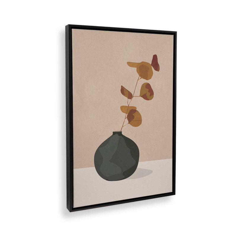 «Eucalyptus Décoration I» par City Art, reproduction d'art sur toile, H 12 po x l 8 po, Noir