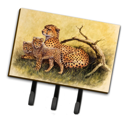 Organisateur de clés murales cheetahs par daphné baxter avec crochets clés