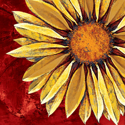 Sunflower Yellow - Wrapped Canvas Painting