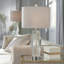Lampe de table en cristal Emelia