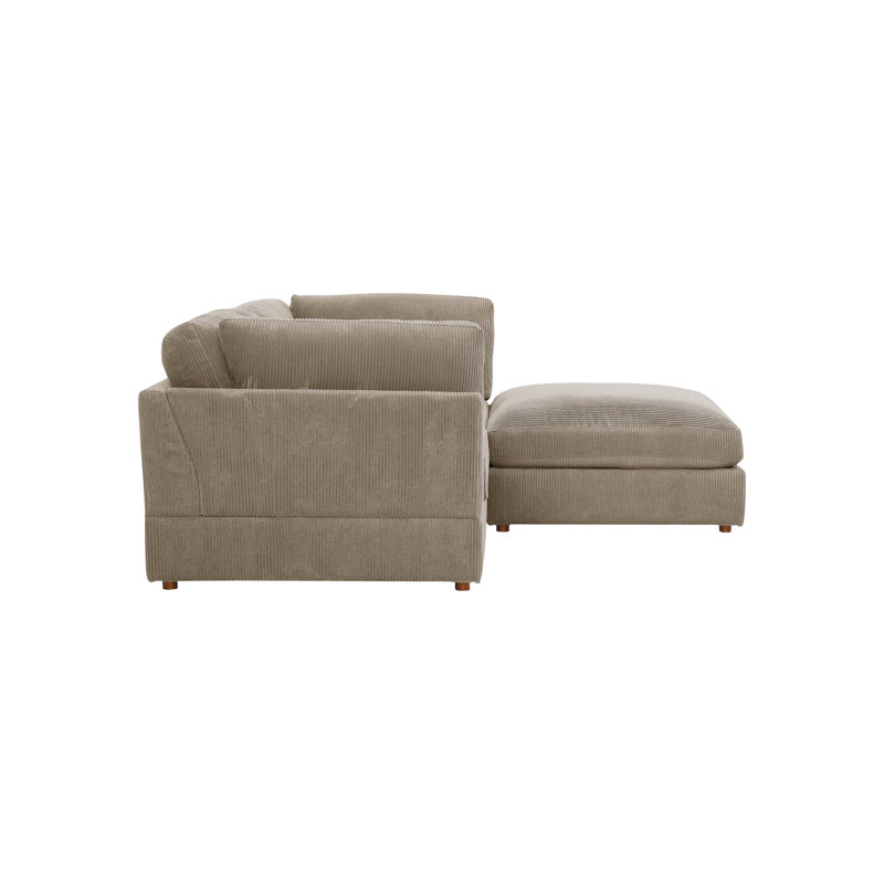 Arkney Modular Corduroy Sectional, Camel