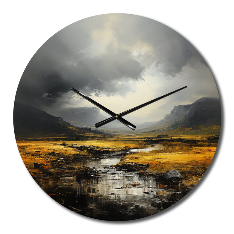 Horloge murale en métal Kalanni, Petit
