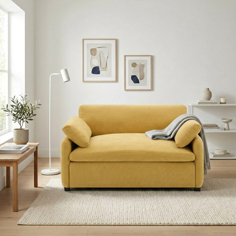 Fauteuil d'appoint 50 po, Jaune