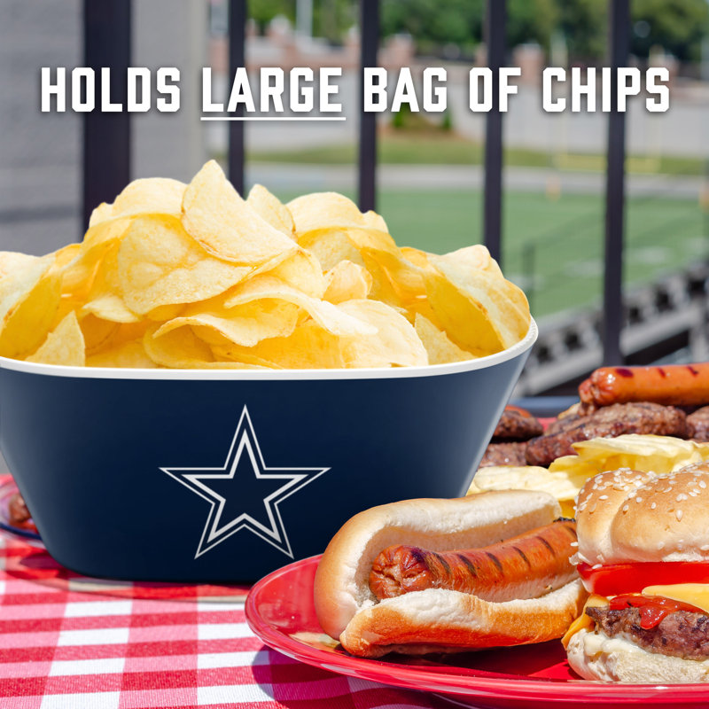 Dallas Cowboys Blue and White Melamine Sports Serving Bowl