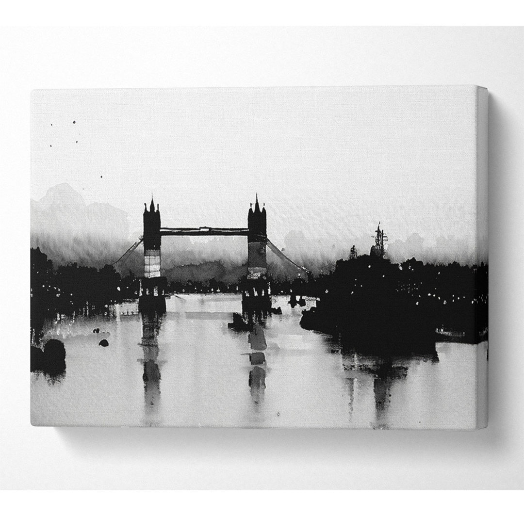 London Bridge B N W - Kunstdrucke auf Segeltuch