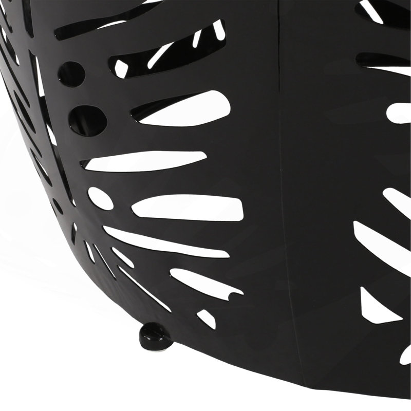 Metal End Table -Large, Black
