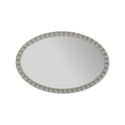 Varsha Oval Glossy Navy Mirror