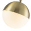 Lustre 7 lumières en verre décalé - douilles E12 pivotantes à 90 °, réglable de 35 à 90 po, structure dorée, 27,4 po de largeur - luminaire de salle à manger moderne