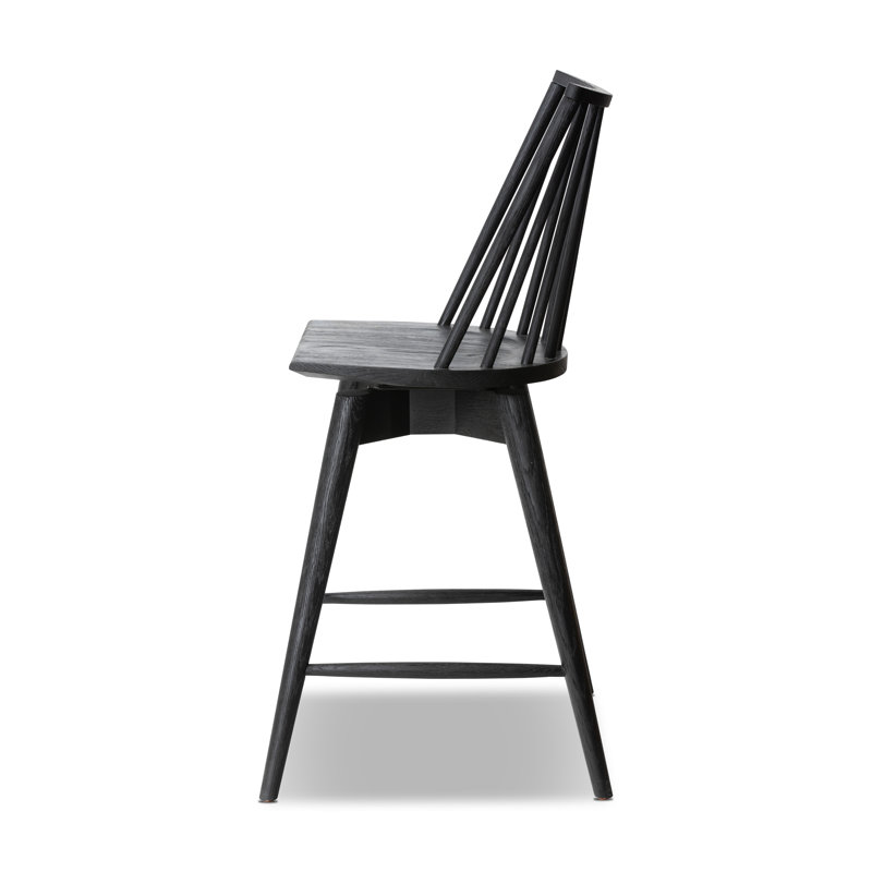 Lewis Swivel Solid Wood Bar Stool, Counter Stool ( 25.98" Seat Height)