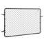 Barrière de clôture à maillons de chaîne ajustable 2,2-6 x 6 pi