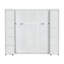 Grand lit, finition blanche, peu encombrant grâce aux armoires pliables, s'adapte à toutes les couleurs de décors, capacité de poids du lit escamotable