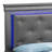 Lorana Bed , Metalic Black-19851496-19851499
